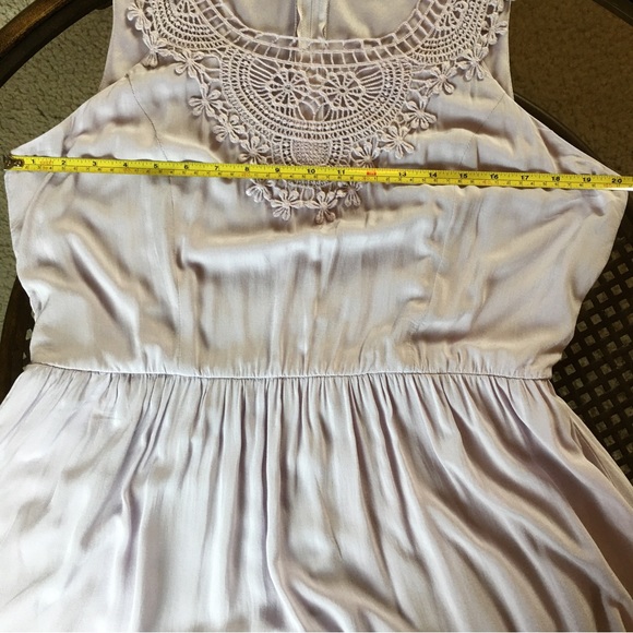 FOREVER 21+ Crochet Yoke Fit & Flare Lilac Dress Size 1X - Picture 7 of 7